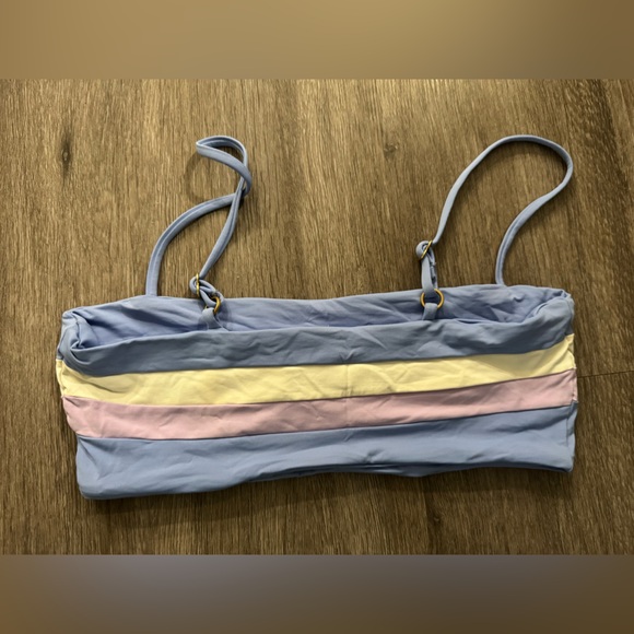 L*Space Blue, Pink, and Yellow Bikini Top - Picture 2 of 2